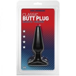CLASSIC BUTT PLUG SMOOTH MEDIUM BLACK